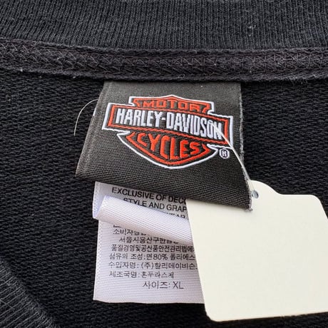 Harley-Davidson バックプリントVネックスウェット
