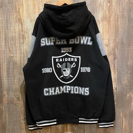 NFL ラスベガス•レイダースジップアップパーカー
