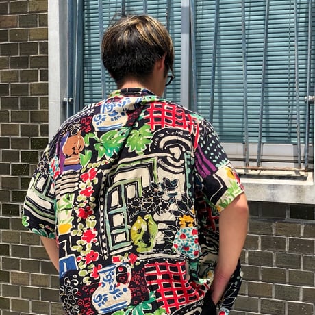 JAMS WORLD総柄シャツ XL