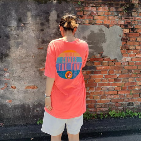 後染め両面プリントTシャツ