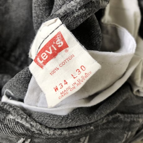 90'sUSA製 Levi's501  W34×L30 ブラック