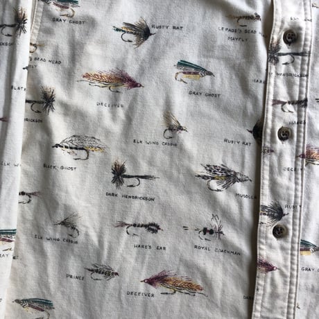 〜00's ORVIS ルアー総柄シャツ