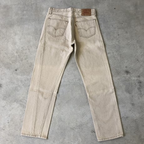90'sUSA製 Levi's501  W33×L32 ベージュ