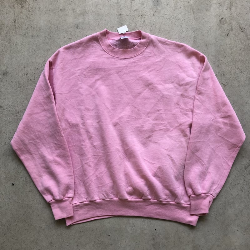 80's USA製 無地スウェット L ピンク | CUSTOM FEVER