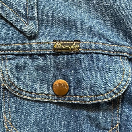 70年代Wrangler デニムシャツ