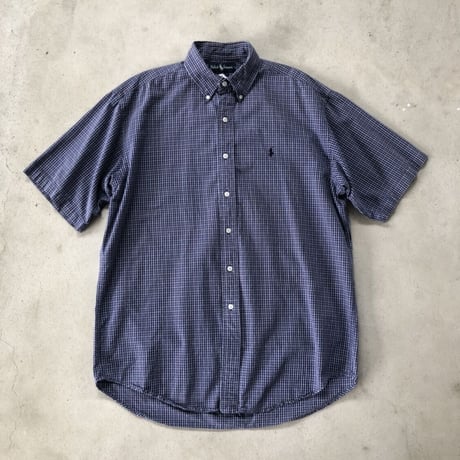 Ralph Lauren半袖チェックシャツ BLARE