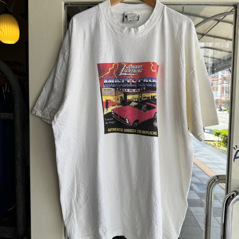 90's USA製アメ車プリントTシャツ XL | CUSTOM FEVER