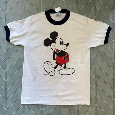 80年代USA製ミッキーリンガーTシャツ