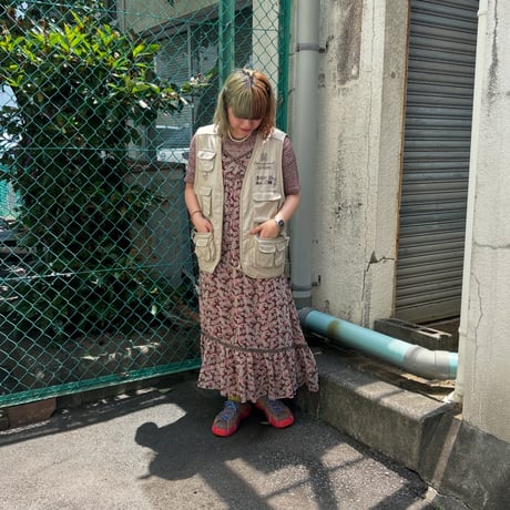 バッグプリント フィッシングベスト