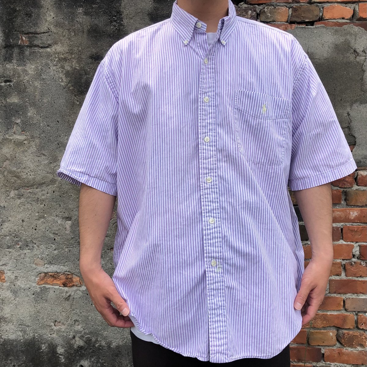 Ralph Lauren 〝BIG SHIRT〟 ストライプシャツ | CUSTOM FEVER