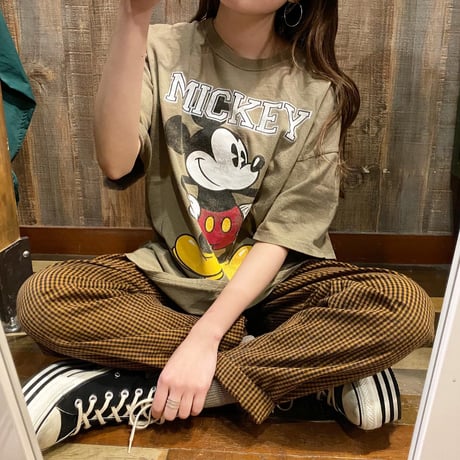 ミッキープリントTシャツ