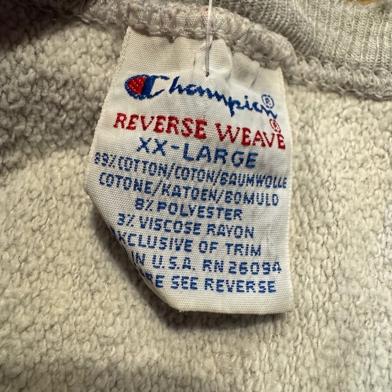 トップス 90s Champion reverse weave XXL USA 90年代USA製チャンピオンリバースウィーブ XXL | CUSTOM FEVER