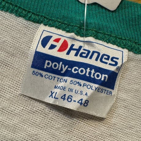 80's〜 USA製リンガーネックTシャツ  XL
