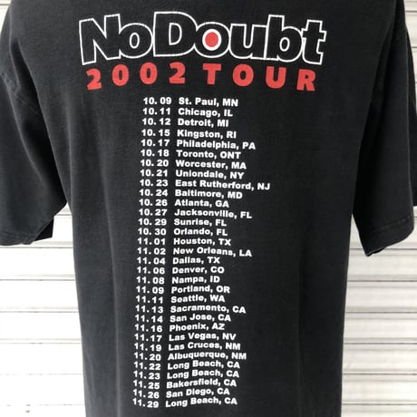 2002 TOUR NO DOUBTバンドTシャツ