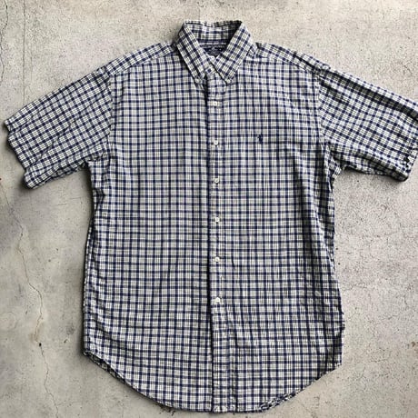RALPH LAUREN SPORT 半袖チェックシャツ M