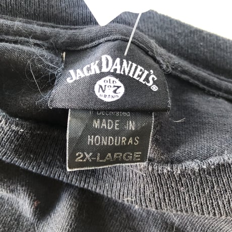 JACK DANIEL'S  袖プリントロンT 2XL