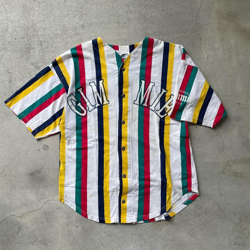 USA製マルチストライプベースボールシャツ | CUSTOM FEVER
