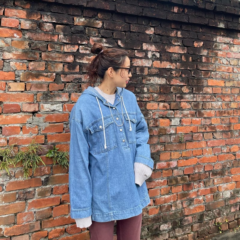 デニムフードプルオーバー | CUSTOM FEVER