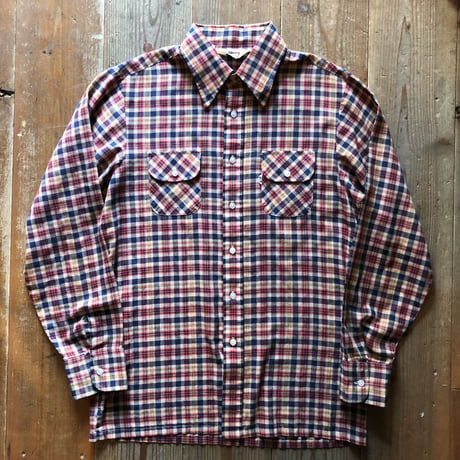 70年代リーバイス BIG E 長袖シャツ　L ①