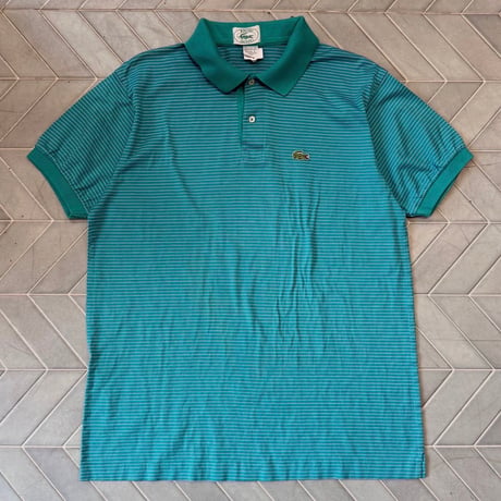 LACOSTE ボーダーポロシャツ