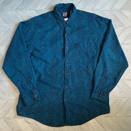 90s GAP ペイズリー柄シャツ
