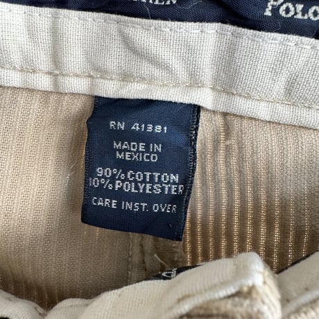 POLO RALPHLAUREN 太畝コーデュロイパンツ