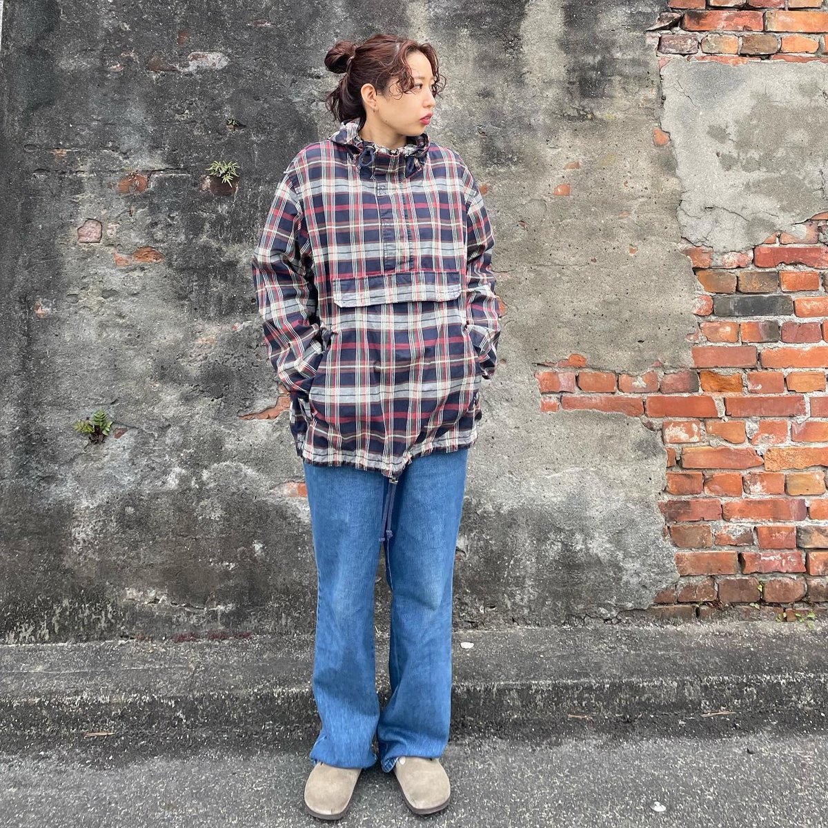 GAP チェックアノラックパーカー | CUSTOM FEVER