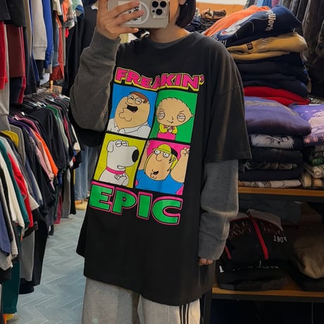 90s ファミリー・ガイ プリントTシャツ