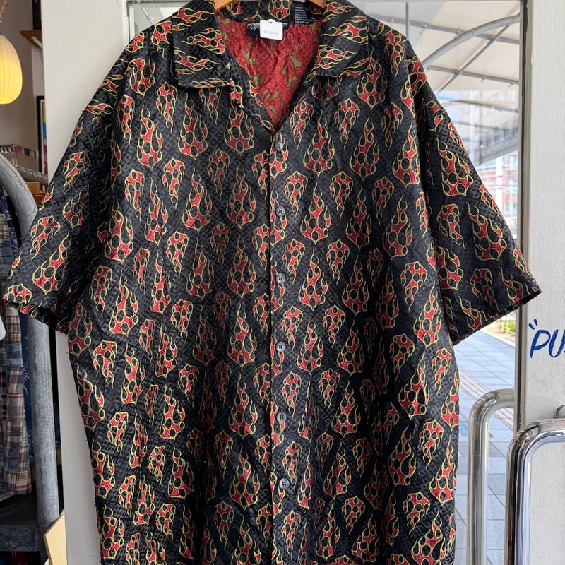 ファイヤーパターン総柄シャツ | CUSTOM FEVER