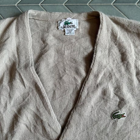 90s LACOSTE アクリルカーディガン