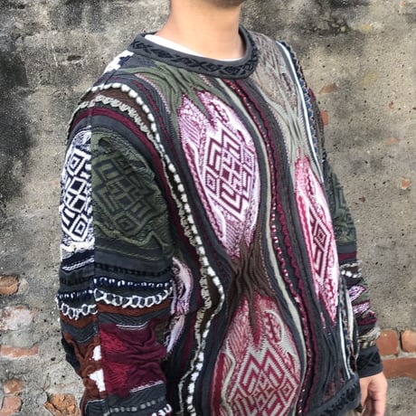 COOGI 3Dコットンニットセーター M