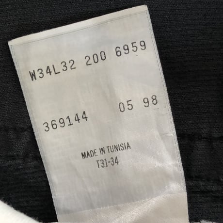 Levi'sチュニジア製コーデュロイパンツ ブラック