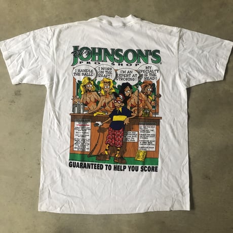 90's 未使用 BIG JOHNSON  プリントTシャツ