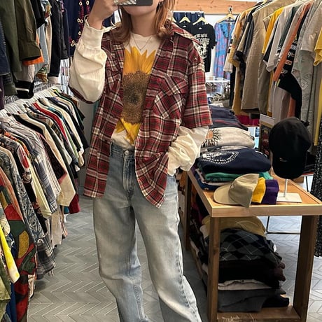 70年代チェックシャツ🍎