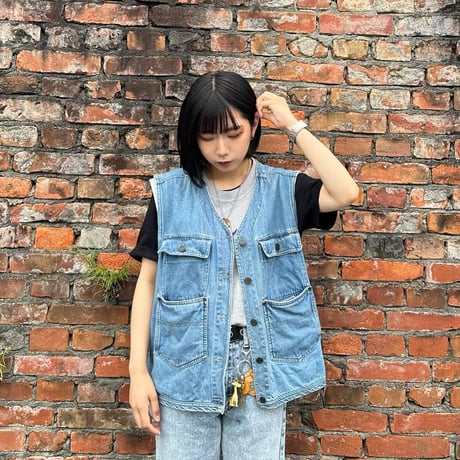 デニムベストジャケット