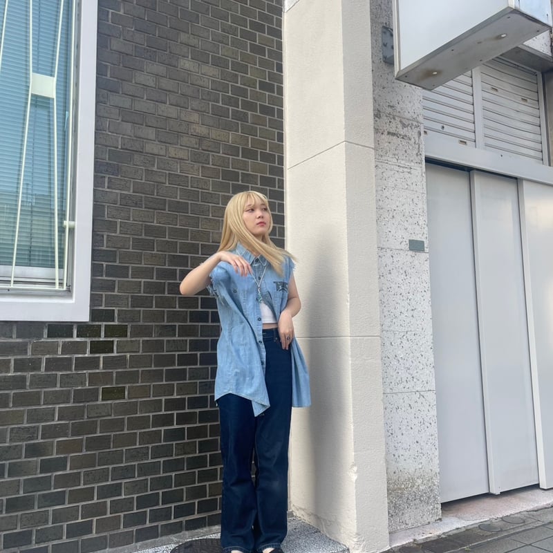 HARLEY DAVIDSONノースリーブデニムシャツ | CUSTOM FEVER