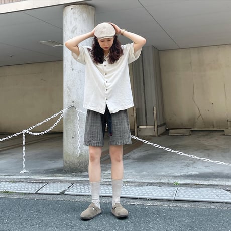 オープンカラーシルクシャツ