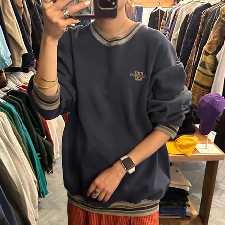 90年代USA製リブラインスウェット