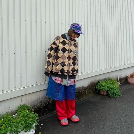 パッチワークブルゾン