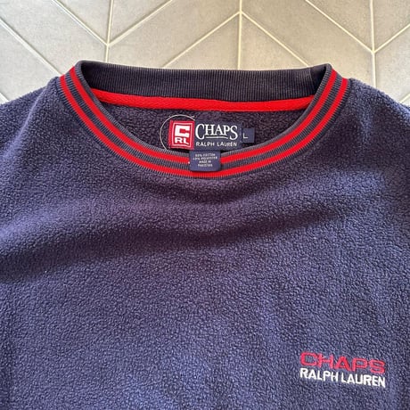 90s CHAPS  フリースリブライントレーナー