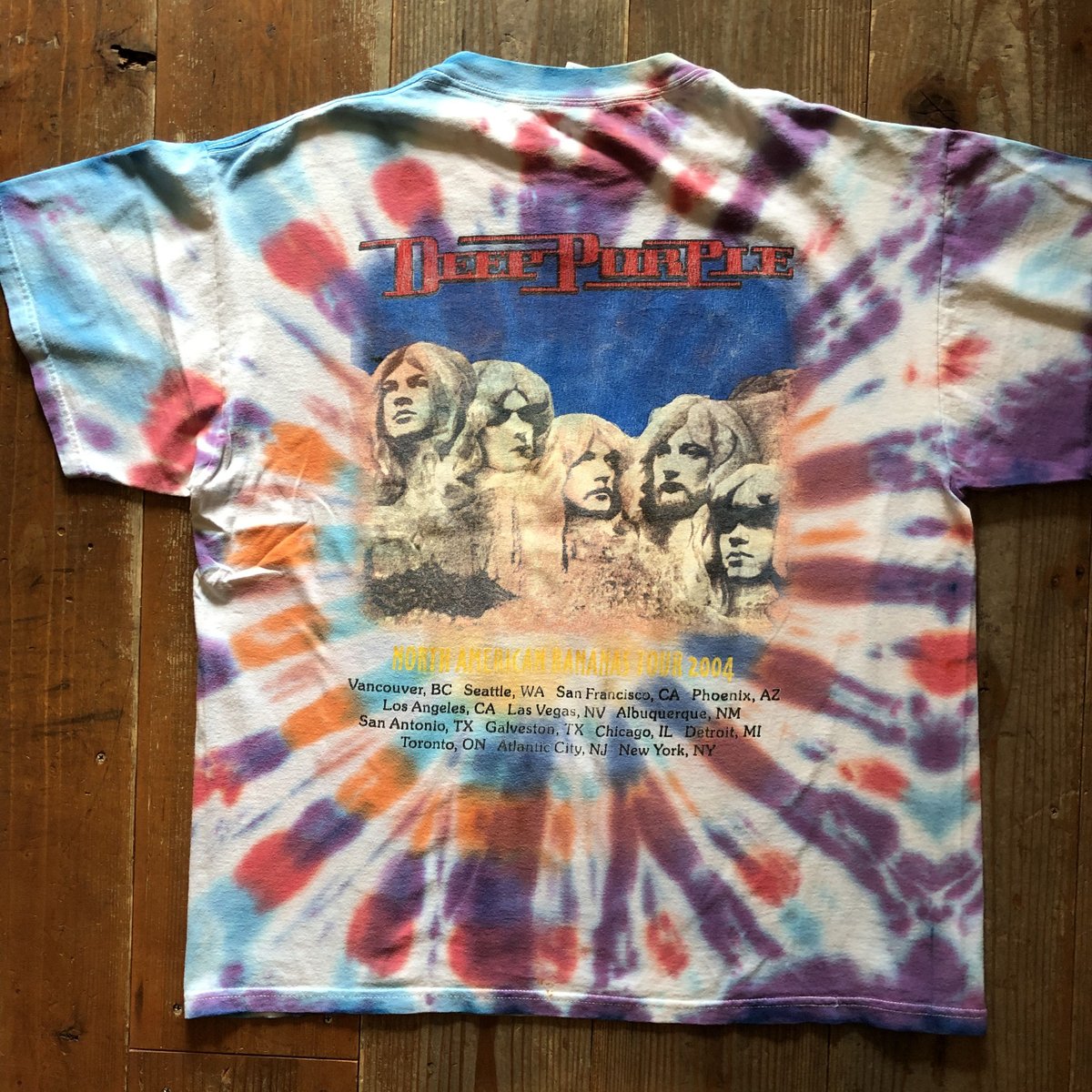 2004年 DEEP PURPLE タイダイバンドTシャツ | CUSTOM FEVER