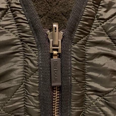 Barbour内フリースキルティングベスト