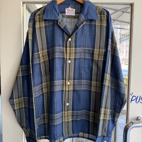 〜70's McGREGOR オープンカラーシャツ SCOTSET M