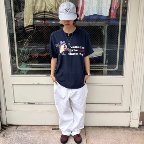 タズマニアンデビル　ラメプリントTシャツ