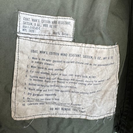 Military M-51 FIELD JACKET REGULAR-SMALL
