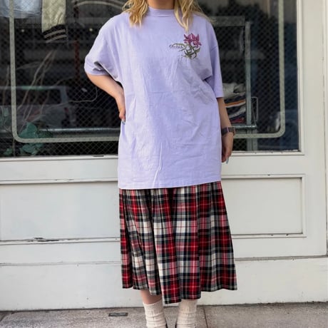 USA製 Hanes お花バックプリントTシャツ