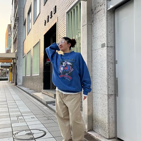 TULTEX ミッキーラメプリントスウェット