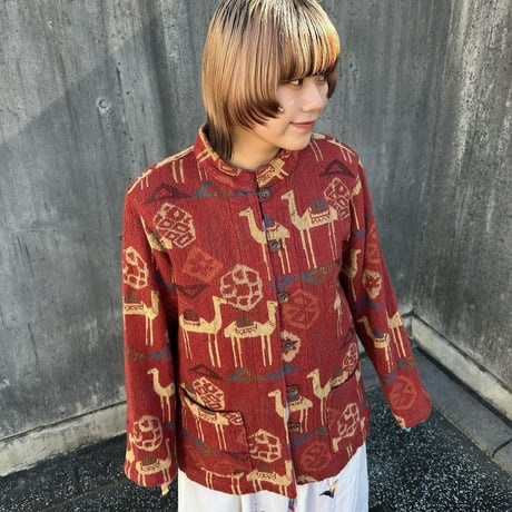 USA製 ラクダ柄 ゴブランジャケット
