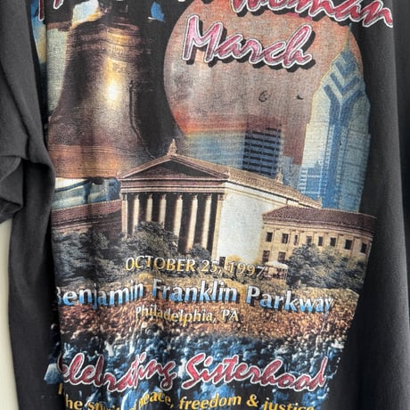 90's Million Woman MarchプリントTシャツ