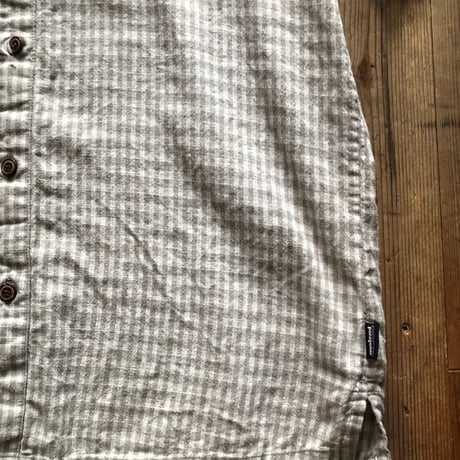 Patagonia半袖 麻×綿シャツ L